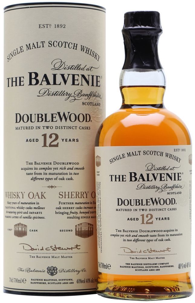 Виски Balvenie Doublewood 12 Years Old, gift tube, 0.7 л