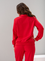 Костюм с брюками КБ-384/красный-п