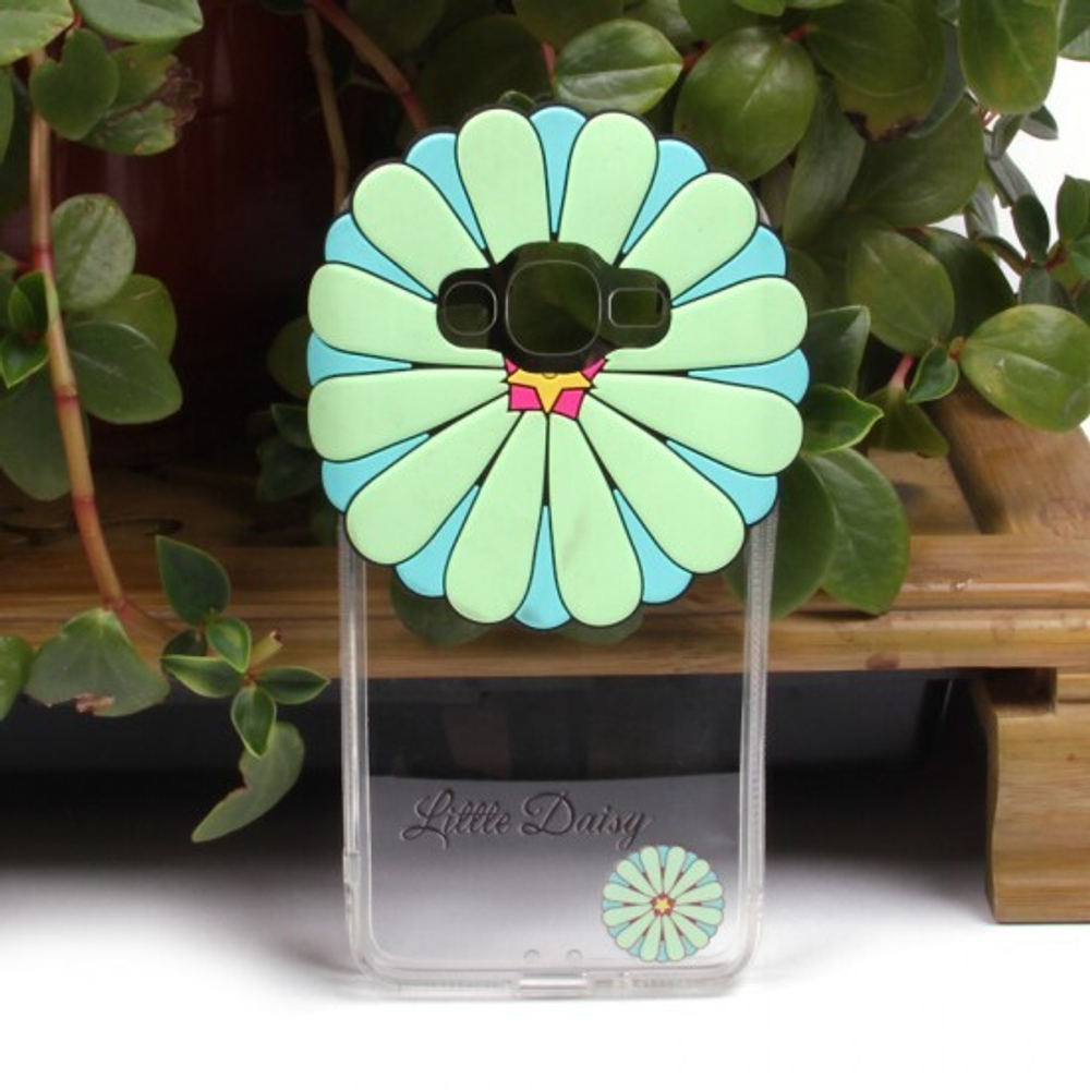 Силиконовый чехол "Цветы" для Samsung Galaxy J2 Prime, 009871