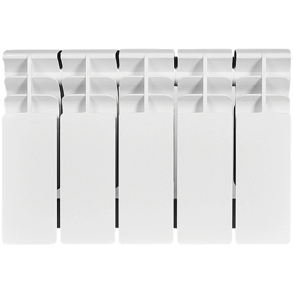 Радиатор биметаллический STOUT TITAN 200 - 5 секций (подключение боковое, цвет белый)