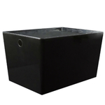 Контейнер VERSA XL, 16 л. с крышкой, цвет прозрачный черный