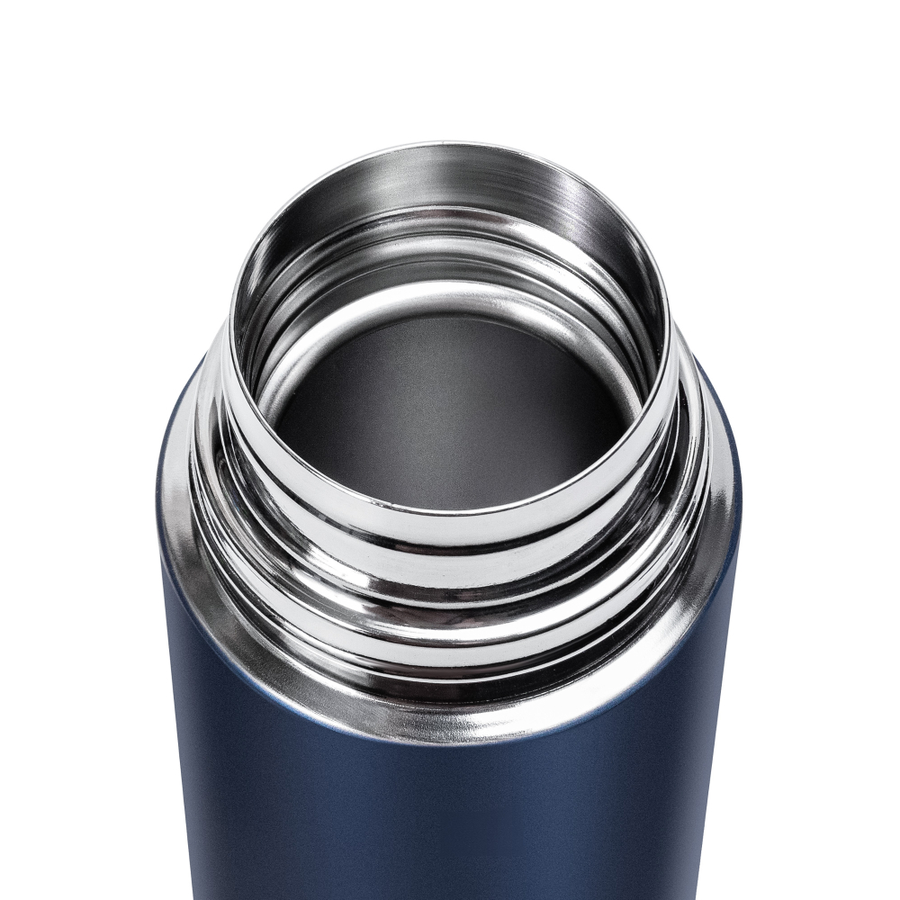 Термос Relaxika 101 (0,35 литра), темно-синий (без лого)