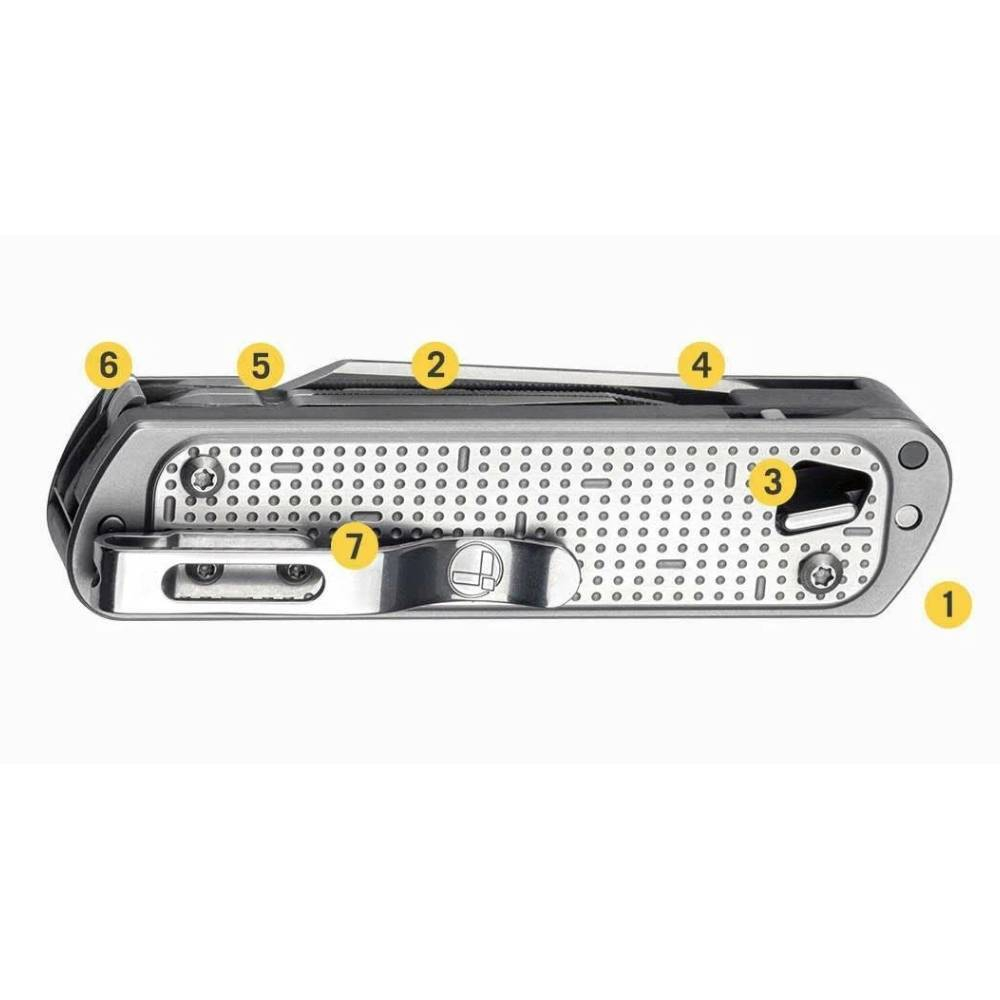 Мультитул Leatherman Free T4 -832686 12 функций серебристый