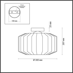 Накладной светильник Odeon Light 4747/1C