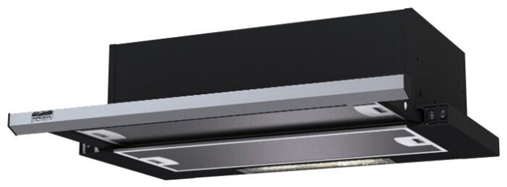 KRONAsteel Kamilla slim 600 black/inox (1 мотор)