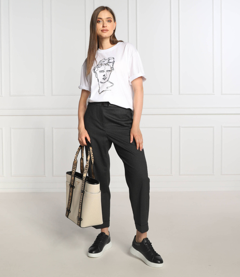 Хлопковые штаны Peserico - черный(P04824 02652)