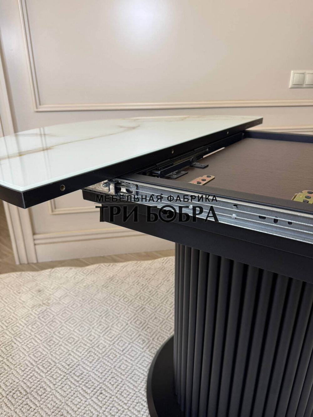 Стол кухонный "Орион", белый кварц