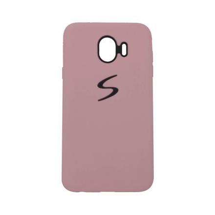 Силиконовый матовый чехол S-Design для Samsung J4, розовый