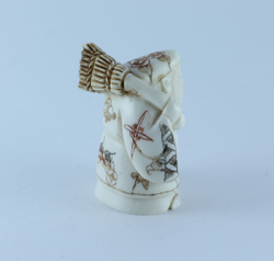 Эксклюзивная нэцкэ Дзюродзин с волшебной метелкой и веером