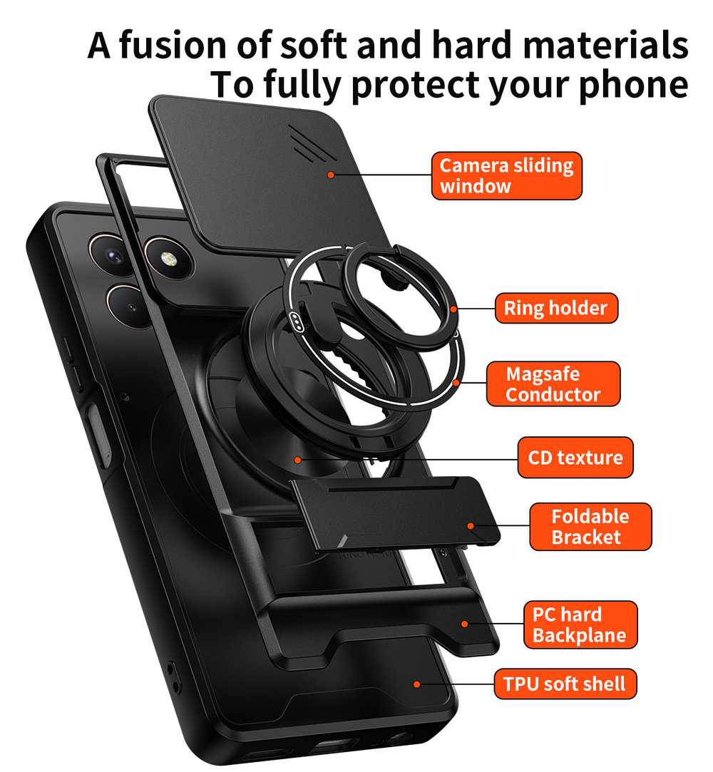 Противоударный чехол Эклипс для Tecno Pova 7 4G /Текно Пова 7 4Джи