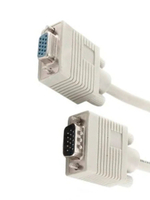Кабель VGA (M) - VGA (F) 1.8m белый