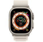 Умные часы Apple Watch Ultra GPS + Cellular, 49mm Titanium Case with Starlight Alpine Loop