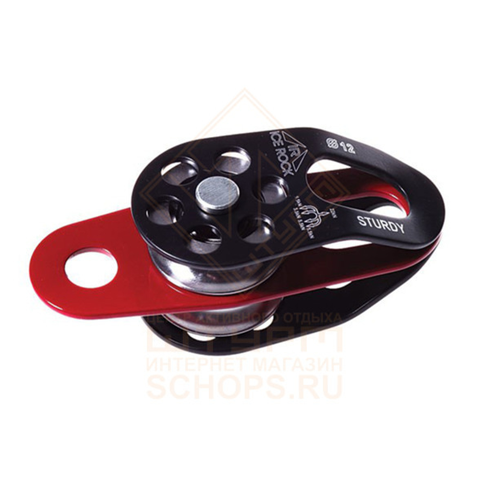 Блок-ролик ICE ROCK Sturdy двойной стальной с подшипником