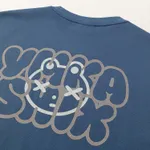 Футболка Ymkashix logo face темно-синяя