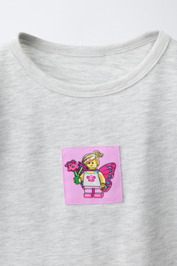 ZARA ФУТБОЛКА С ПРИНТОМ LEGO®, СЕРЫЙ МЕЛАНЖ