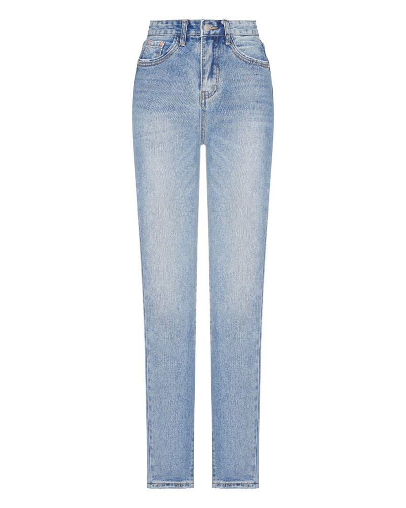 Джинсы из 100% котона denim, голубой