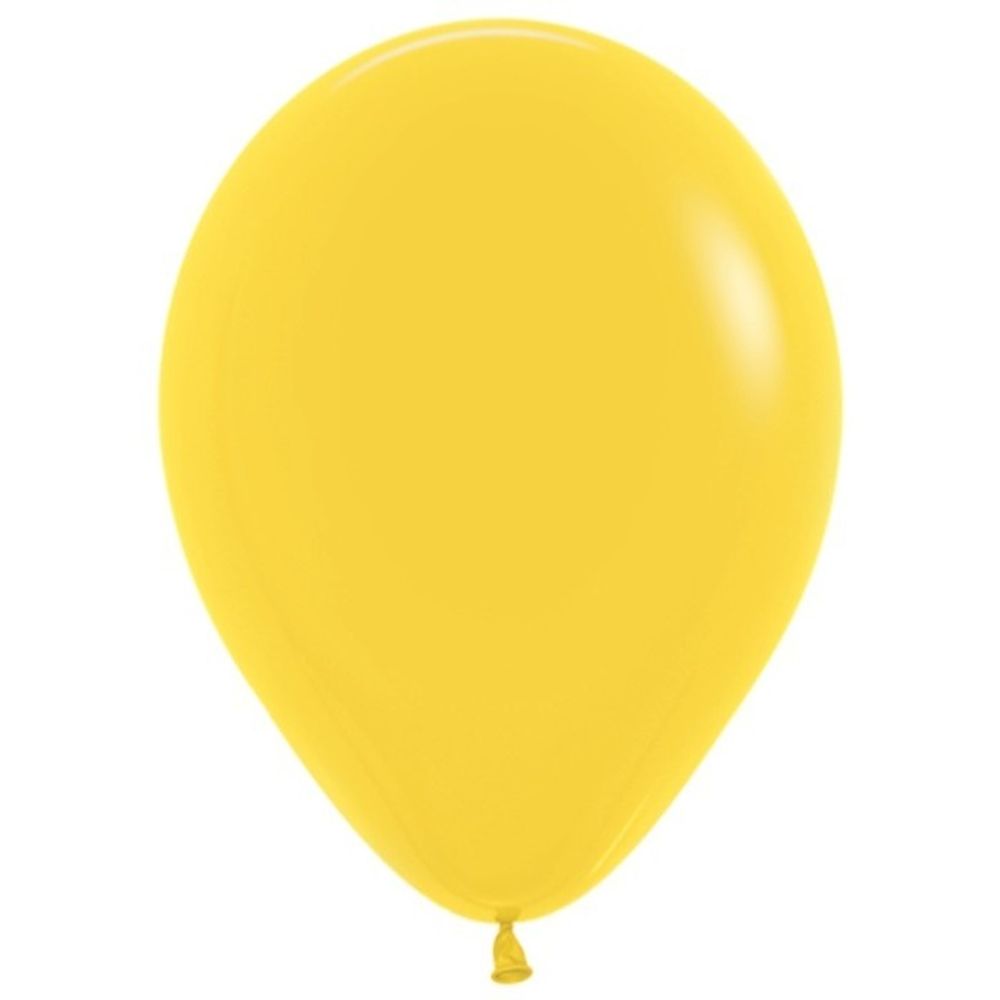 Воздушные шары Sempertex, цвет 020 пастель, жёлтый, 100 шт. размер 12&quot;