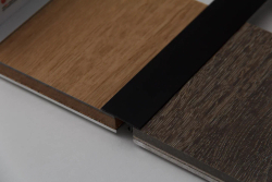 Алюминиевый порог для пола НЕПЛИНТУС UL25X6-03 Черный 25х6х2000 мм