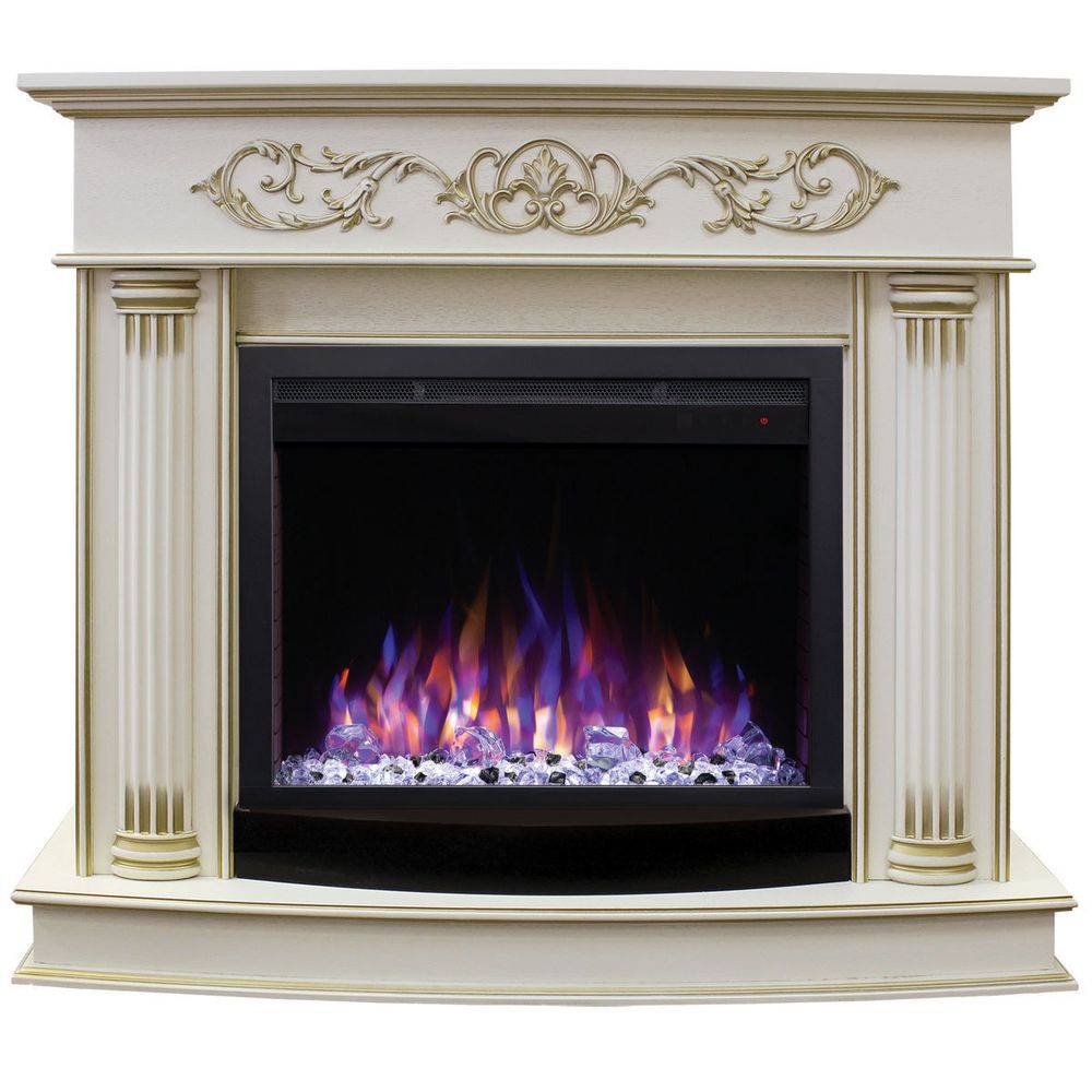 Электрокамин RealFlame Milano WT с очагом Saphir 25,5