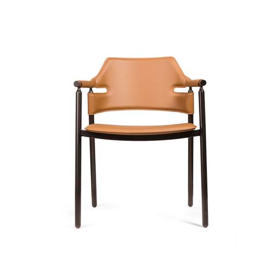 Стул с подлокотниками Suite, коричневый