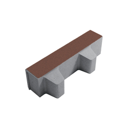 Тротуарная плитка ГАЗОННАЯ РЕШЕТКА - Стандарт Красный