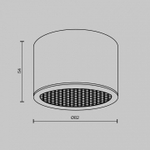 Накладной светильник Maytoni Technical Glare C122CL-GX53-B