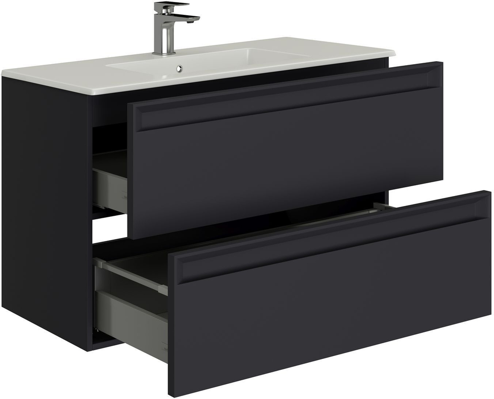 Тумба с раковиной Allen Brau Eclipse 2.0 80 см 1.E1002.AM 2.0 антрацит матовый