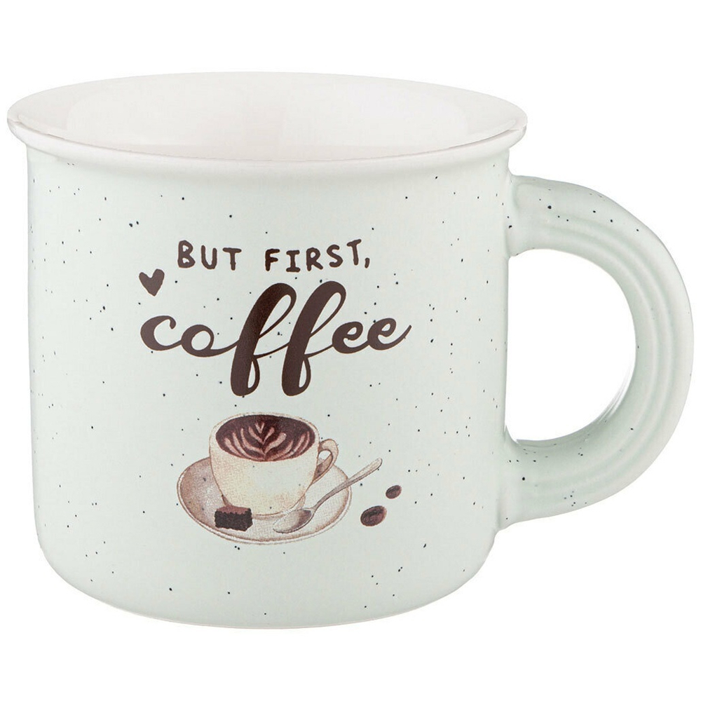 Кружка 355мл But first coffee, белая