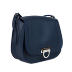 Стильная женская маленькая синяя сумочка из искусственной кожи 23х20х12 см COSCET М-СД-107