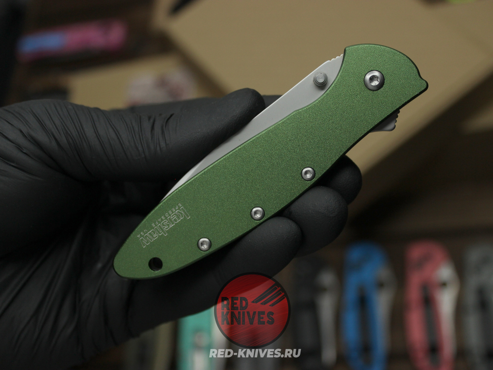 Нож KERSHAW Leek 1660 Green - зеленая рукоять