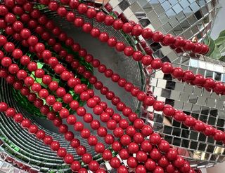 "Жемчуг круглый" 4мм, "Майорка. Имитация" (красный цвет)