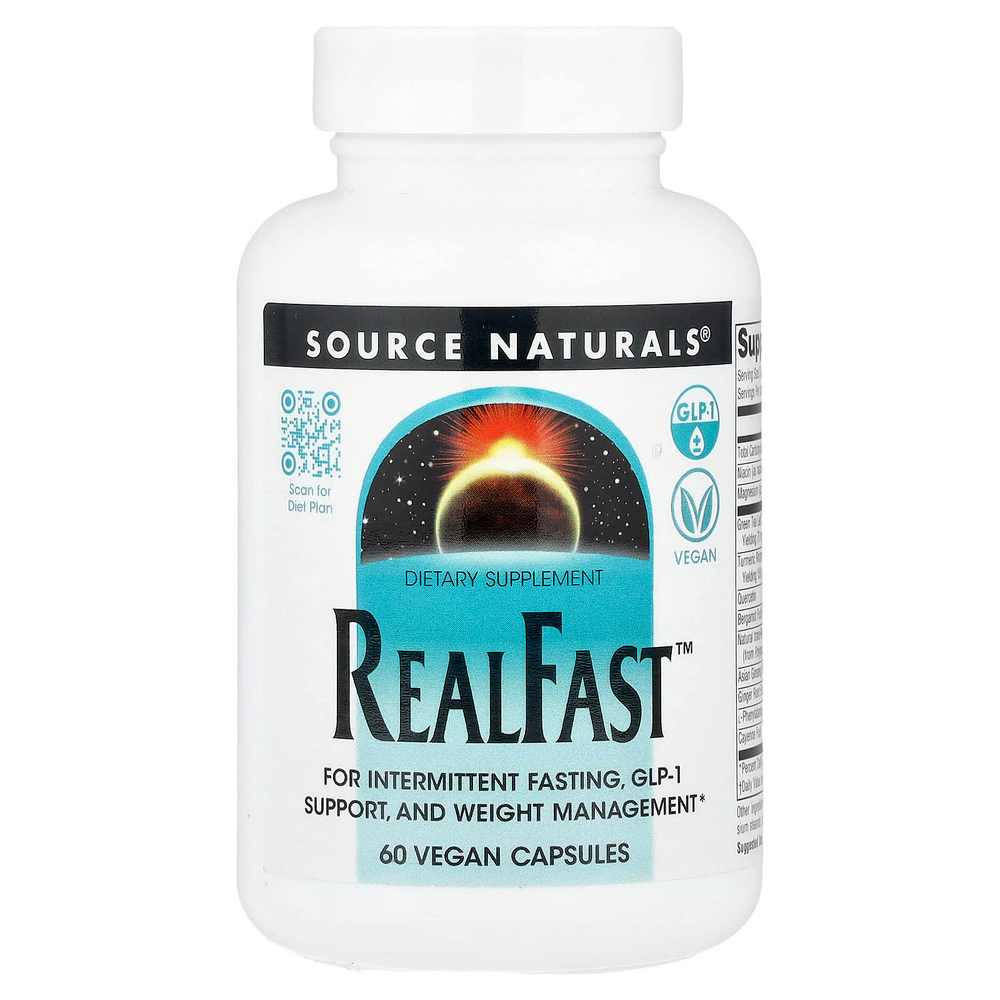 Source Naturals, RealFast™, 60 веганских капсул