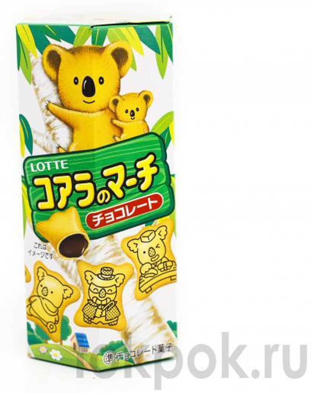 Печенье Lotte Мишки Коалы с шоколадной начинкой, 50 гр