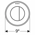 Дистанционная панель смыва Geberit 116.056.KH.1