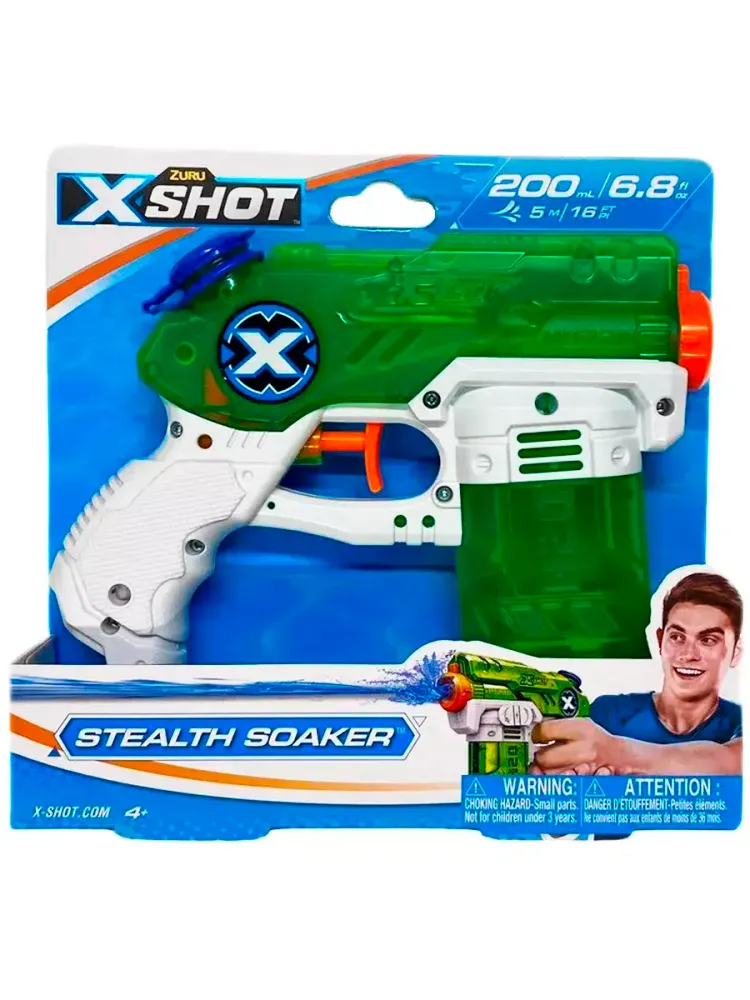 Водный бластер водяной пистолет Зуру X-Shot Stealth Soaker