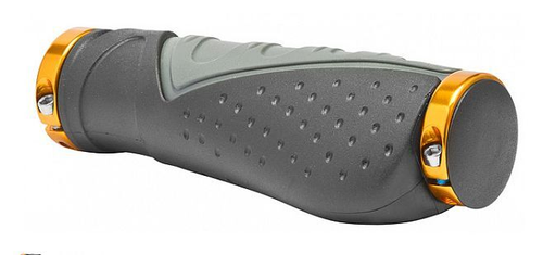 Грипсы XH-G83BL 130мм с кольцами черно-серо-золотистые в инд.упаковке (10216170/261018/0116477, Китай)