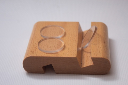 Круглая прозрачная база 28,5 мм — 100 шт.