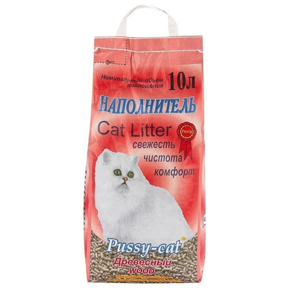 Наполнитель PUSSY-CAT &quot;Древесный&quot; - 10 л