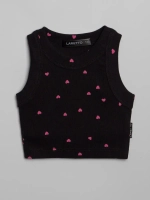 Летний кроп топ трикотажный детский