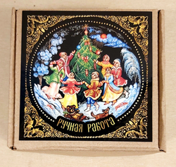 Ёлочная игрушка -конфета с росписью Палех "Снегурочка"