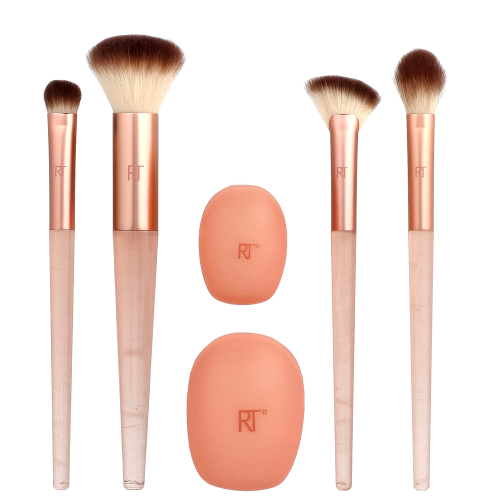 Real Techniques, Cherry On Top, набор основы для более яркого оттенка, 6 предметов