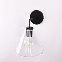 Бра Rh Utilitaire Funnel Shade Single Sconce Black By Imperiumloft
