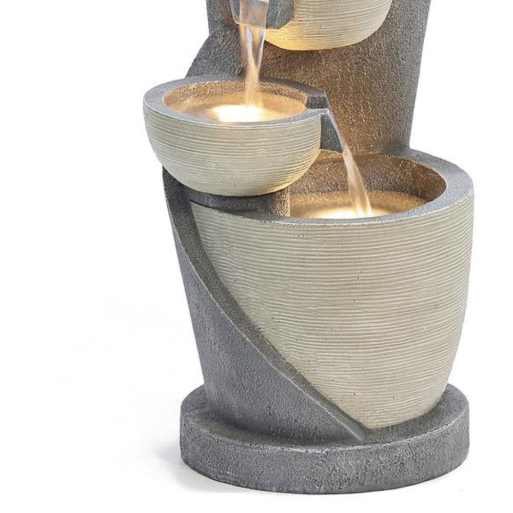 Waterfall Садовый фонтан с подсветкой "ДоРеМиФаСоль"