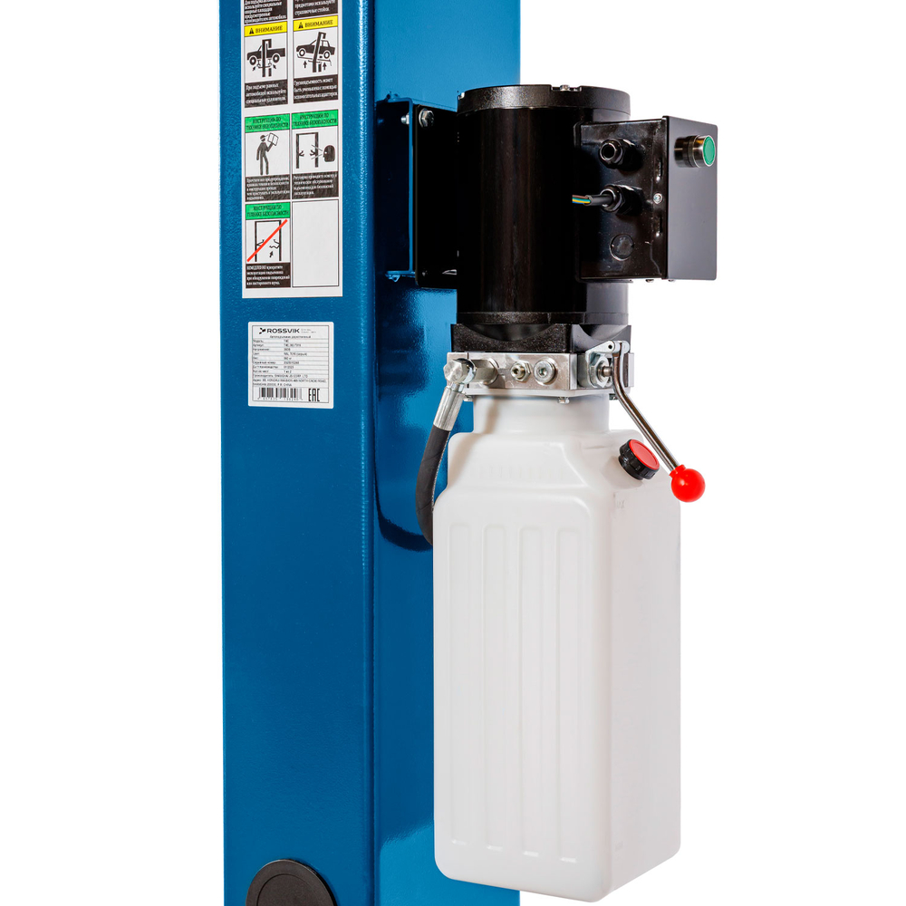 Автоподъемник двухстоечный ROSSVIK T4Е г/п 4.0т, 380В. Синий