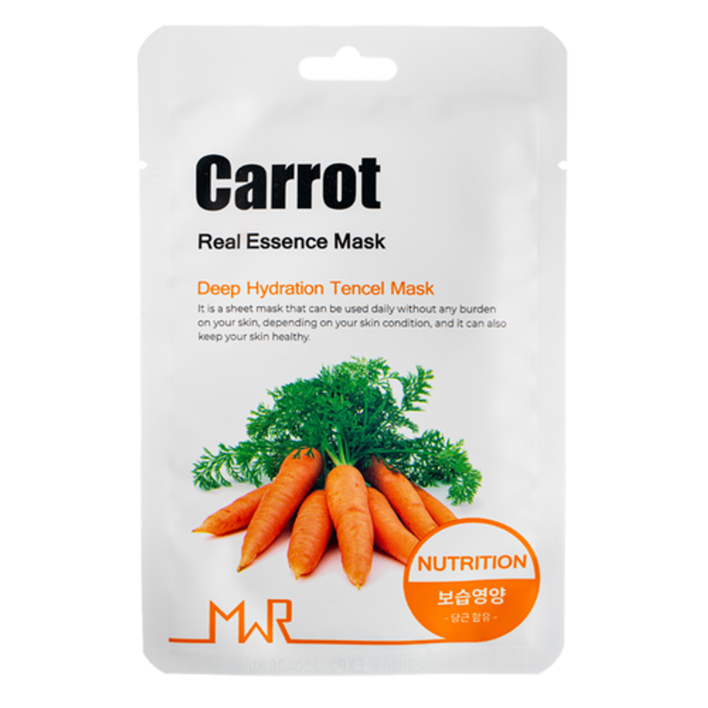 Маска тканевая с экстрактом моркови YU.R ME MWR carrot sheet mask, 25 г