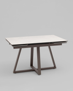 Стол Керас 120-180/80/75, столешница керамика Carmen light grey