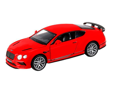 Машина "АВТОПАНОРАМА" Bentley Continental GT Supersports, красный, 1/32, в/к 17,5*12,5*6,5 см