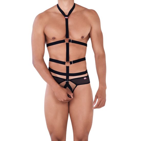 Мужские трусы тонги черные Pikante DECIDED THONG 034411