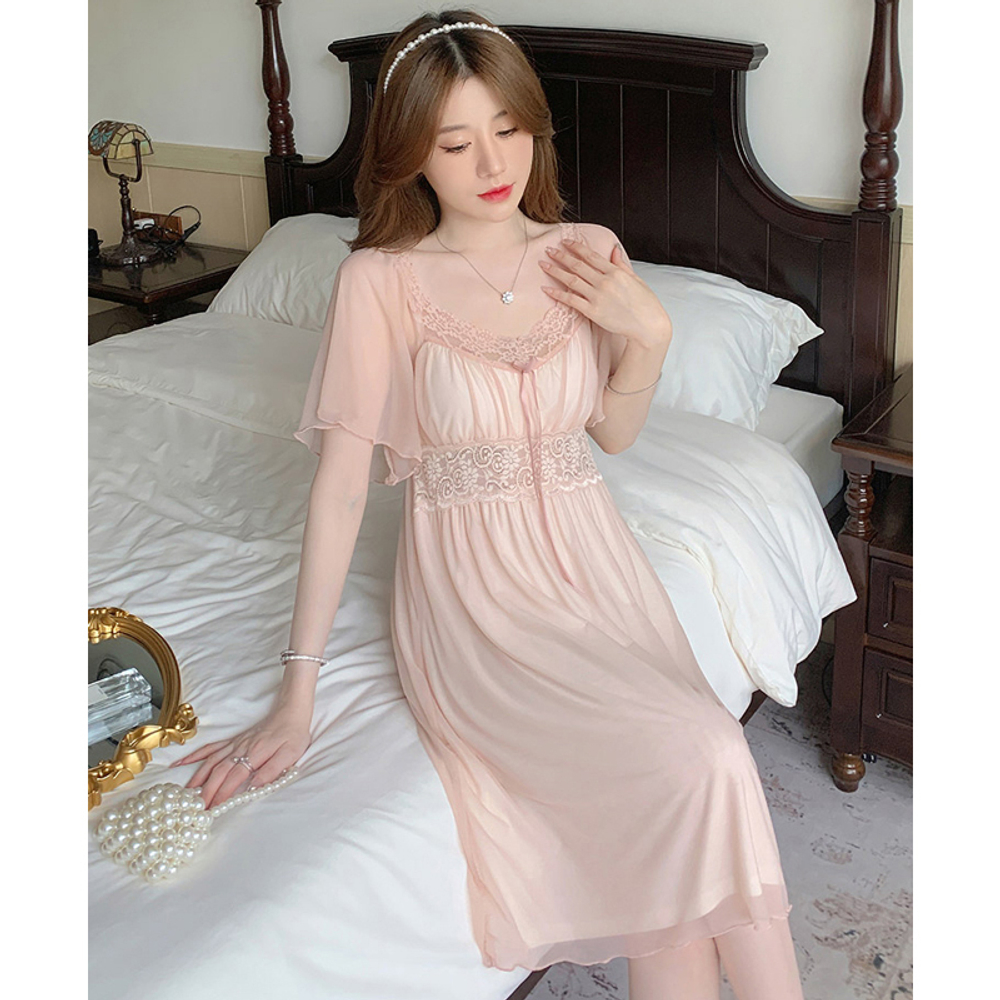 [m]Сорочка(винтаж) короткий рукав ААА-24