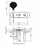Смеситель для ванны Bossini Apice Z00557.030 хром